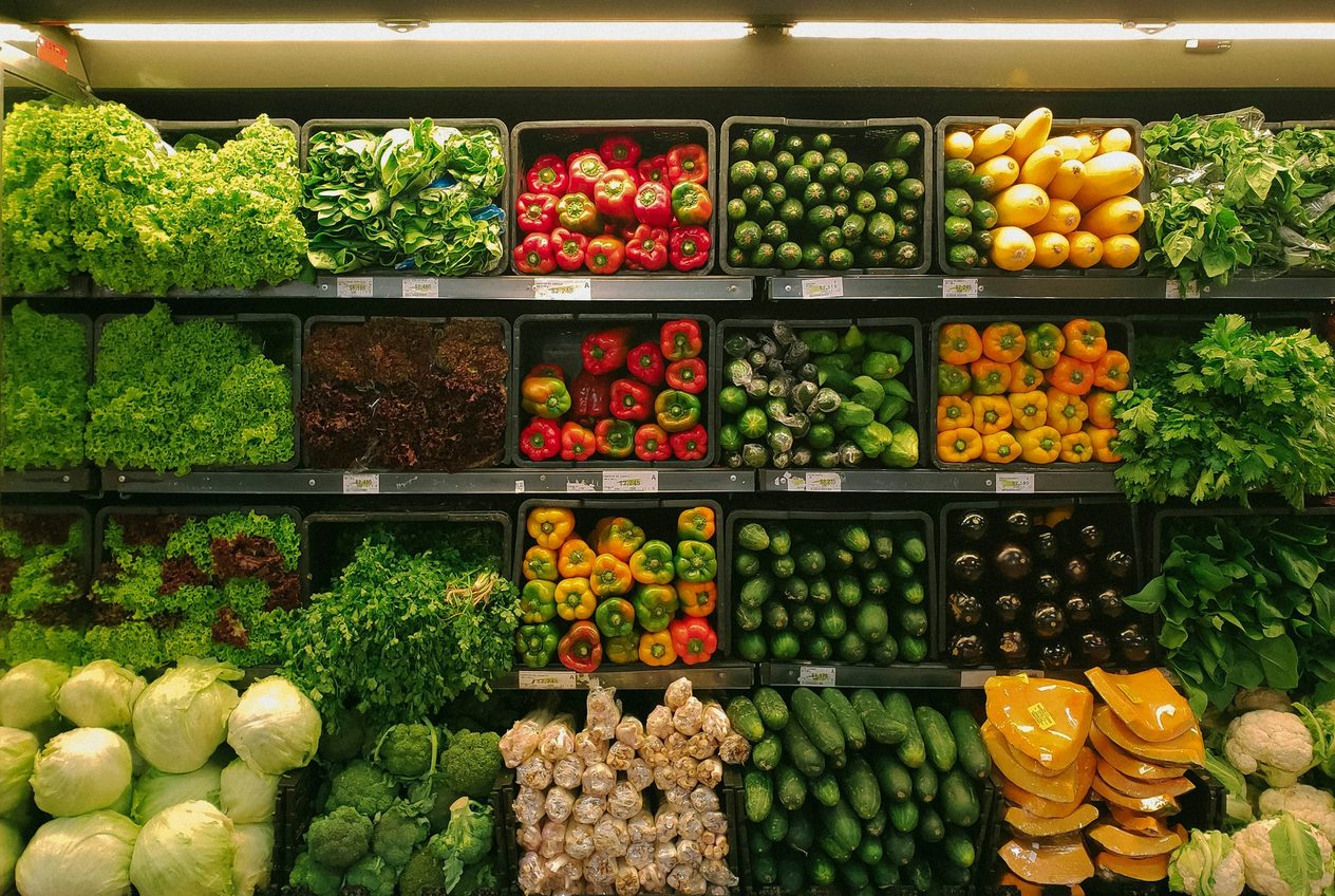Grocery produce aisle